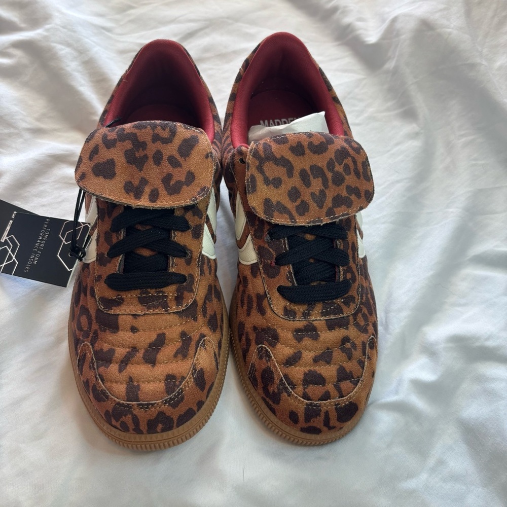 Steve Madden NYC Brown Leopard Kids Sneakers
